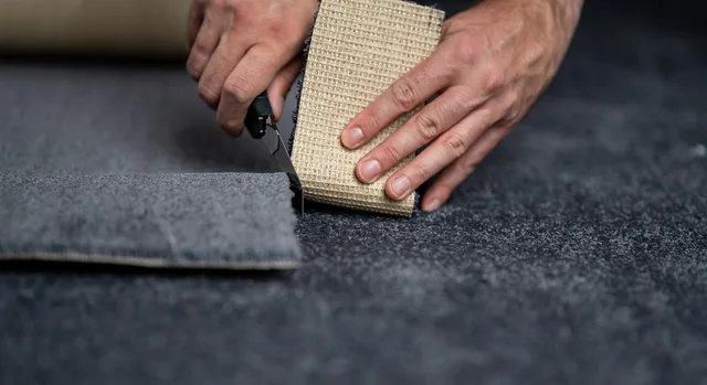 new carpet, cut, cutter, cutting carpet, install carpet, install, handyman, flooring, professional, profession, montage, carpentry, fit, hands, person, worker, man, carpet rolls, renovating, room, cozy, knife, house, new, fitter. Flooring contractor hiring and training for owners: a skill ladder from helper to lead